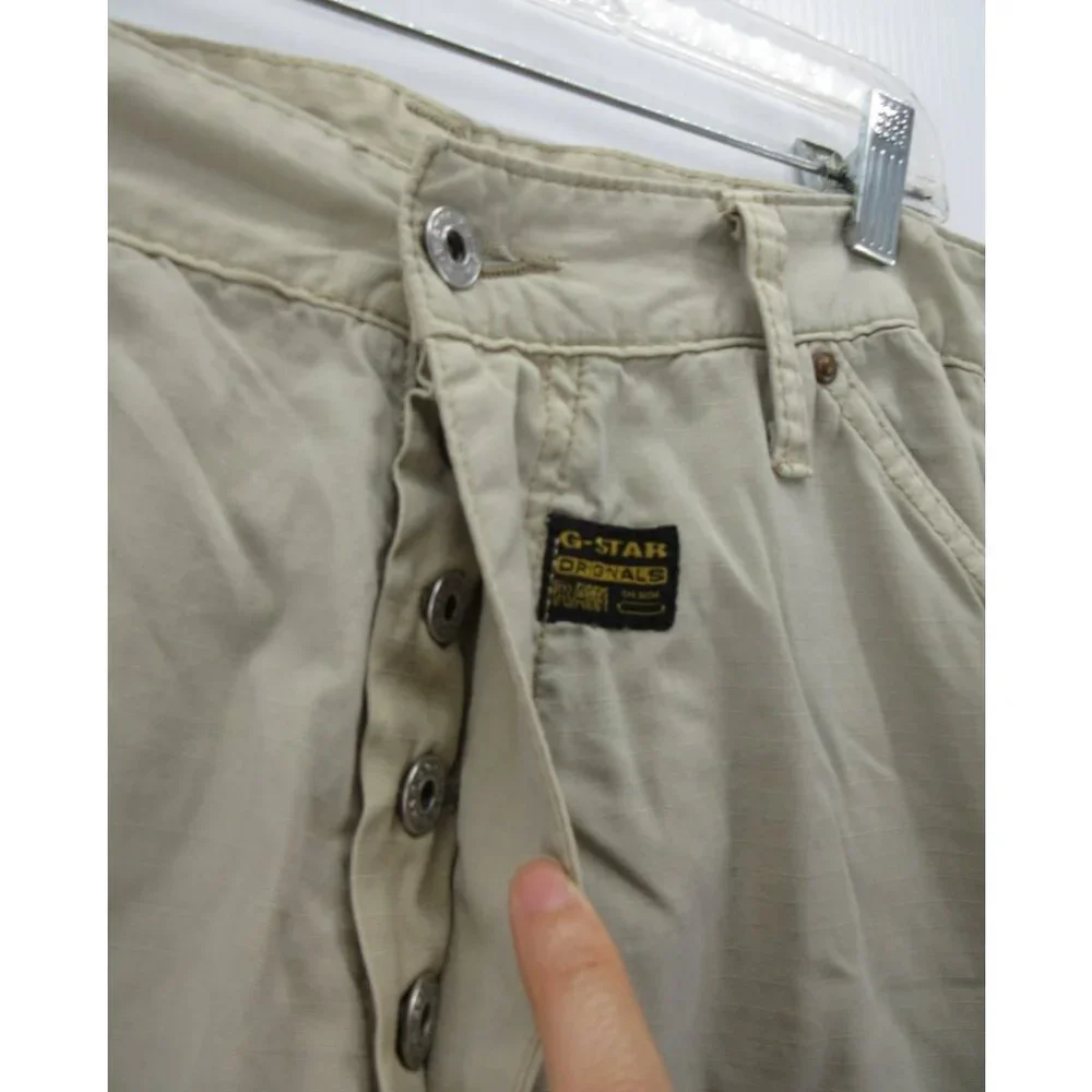 VINTAGE G Star Raw Pants 33X32 Elwood 3D Double Knee Baggy Skater Y2K* - Picture 2 of 15